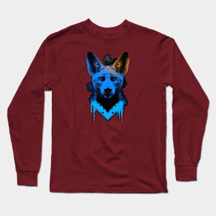 Dingo Doggo Stencil Artwork Long Sleeve T-Shirt